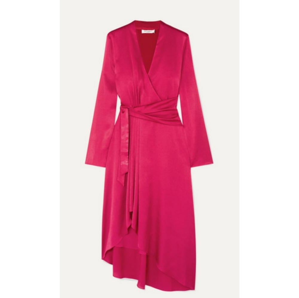 Equipment Adisa asymmetric wrap-effect dress